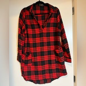 Misguided plaid dress with pockets size 8